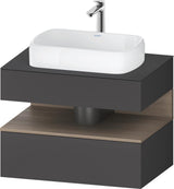 DURAVIT Qatego Konsolenwaschtischunterbau 800 mm Weiß Hochglanz mit Tip-On-Technik