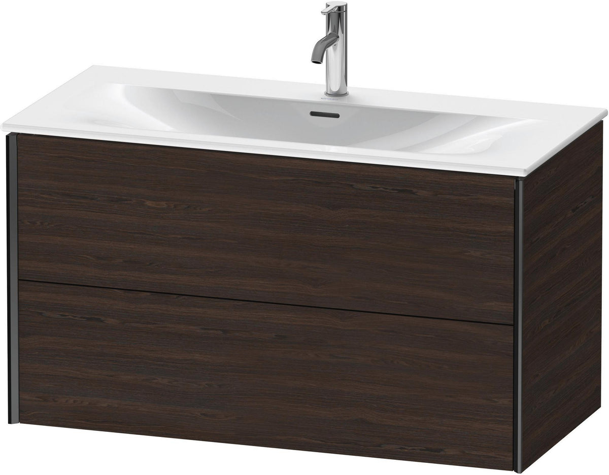 DURAVIT XViu Waschtischunterbau wandhängend 1010 mm, 2 Schubkästen, weiß matt – mit Tip-On-Technik