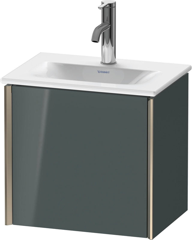 Duravit XViu Waschtischunterbau wandhängend 1 Tür 430 mm dolomiti grey hochglanz