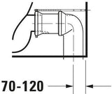 DURAVIT DuraStyle Stand-Tiefspül-WC 705x370mm mit WonderGliss, Abgang Vario, weiß