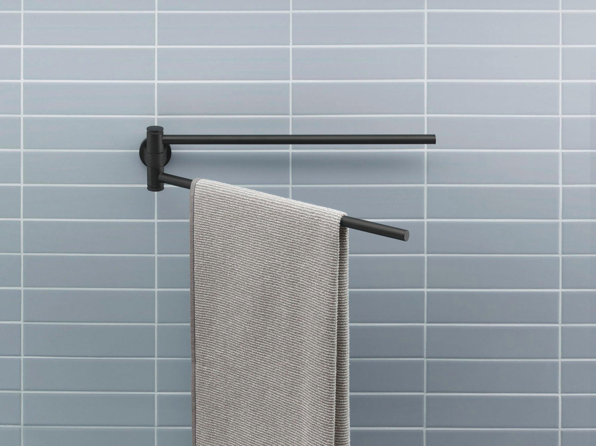 DURAVIT D-Code Handtuchhalter 2-armig schwenkbar 447 mm Chrom
