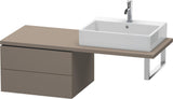 Duravit L-Cube Konsolenunterschrank 620 mm Weiß Matt mit 2 Schubkästen und Tip-on-Technik