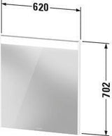 DURAVIT Brioso Spiegelschrank mit Beleuchtung 700x620x45 mm Eiche Natur – Badspiegel mit LED