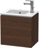 Duravit L-Cube Waschtischunterbau 420 mm nussbaum gebürstet, 1 Tür rechts, wandhängend