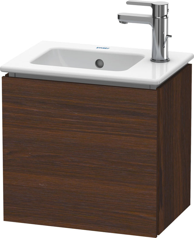 Duravit L-Cube Waschtischunterbau 420 mm nussbaum gebürstet, 1 Tür rechts, wandhängend