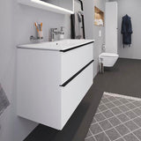 DURAVIT D-Code Bürstengarnitur wandhängend aus Messing in Chrom – 154 x 154 x 342 mm