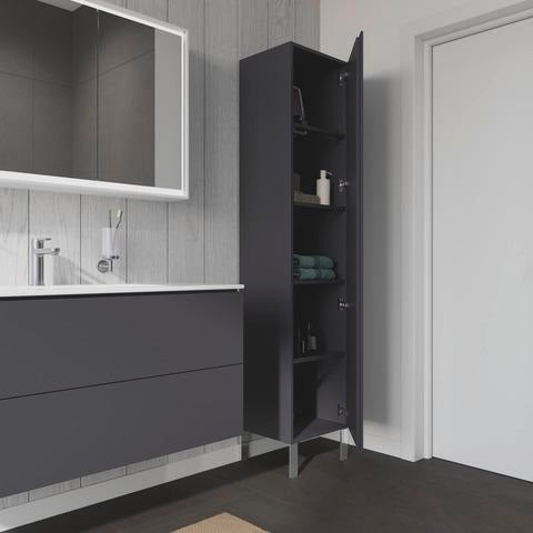 Duravit L-Cube Waschtischunterbau 1220 mm taupe matt mit 2 Schubkästen und Tip-On-Technik