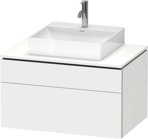 Duravit L-Cube Waschtischunterbau 820 mm taupe supermatt mit Tip-On-Technik