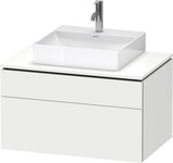 Duravit L-Cube Waschtischunterbau 820 mm taupe supermatt mit Tip-On-Technik