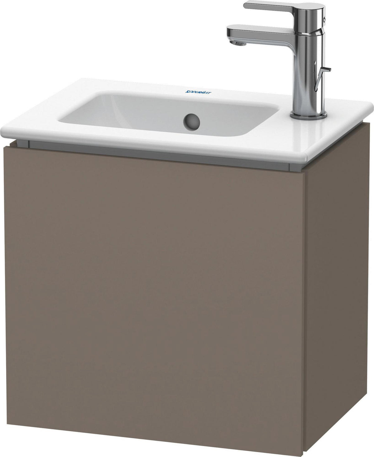 Duravit L-Cube Waschtischunterbau 420 mm flannel grey hochglanz, 1 Tür rechts