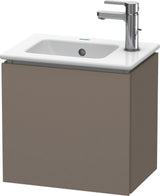 Duravit L-Cube Waschtischunterbau 420 mm flannel grey hochglanz, 1 Tür rechts