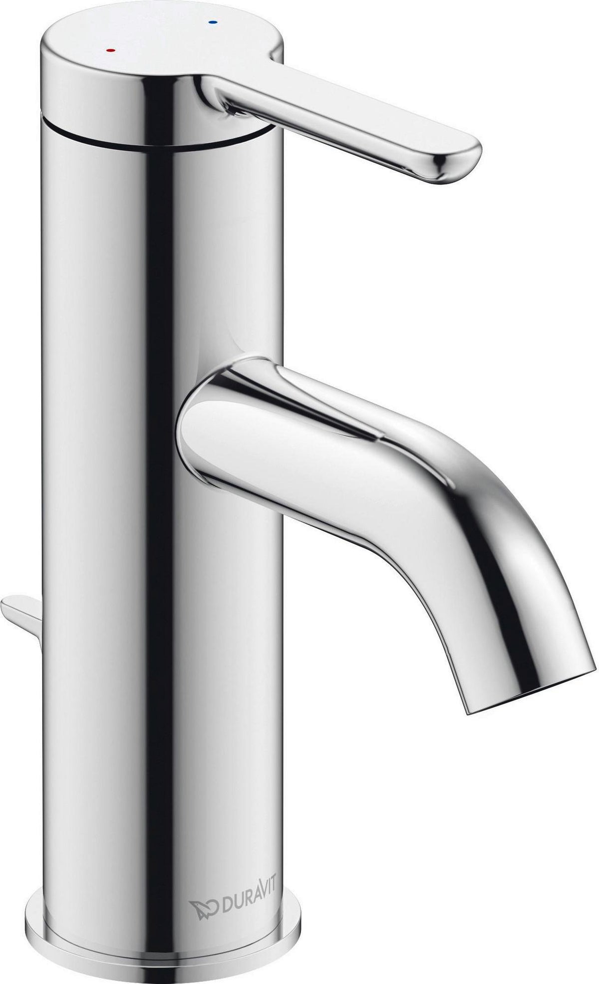 DURAVIT C.1 Einhebel-Waschtischmischer S mit Zugstange, Schwarz Matt