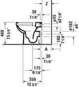Duravit No.1 Stand-Tiefspül-WC 480 mm, spülrandlos, weiß – Matteo Thun & Antonio Rodriguez