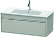 DURAVIT Ketho Waschtischunterbau 1000 mm betongrau matt mit 1 Auszug – ME by Starck Design