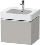 DURAVIT D-Neo Waschtischunterbau 584 mm Eiche Schwarz Matt mit Bronze Griff
