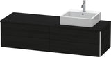 Duravit XSquare Waschtischunterbau 1600 mm betongrau matt, 4 Schubkästen, wandhängend