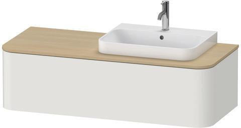 DURAVIT Waschtischunterbau Happy D.2 Plus 1300x550mm taupe supermatt 1 Auszug wandhängend