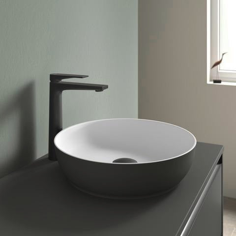 DURAVIT Sivida Aufsatzwaschtisch 400 mm rund DuroCast Plus ohne Überlauf