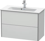Duravit XSquare Waschtischunterbau 810 mm wandhängend, 2 Schubkästen, s-matt, für ME by Starck