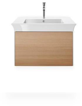 DURAVIT White Tulip Waschtischunterbau 684 mm wandhängend, 1 Auszug, Nussbaum/Taupe Hochglanz