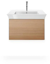 DURAVIT White Tulip Waschtischunterbau 684 mm wandhängend, 1 Auszug, Nussbaum/Taupe Hochglanz