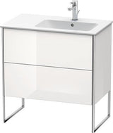 Duravit XSquare Waschtischunterbau 810x832x478 mm mit 2 Auszügen in seidenmattem Esche-Ahorn