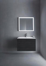 Duravit L-Cube Waschtischunterbau 820 mm taupe matt mit 2 Schubkästen und Tip-On-Technik