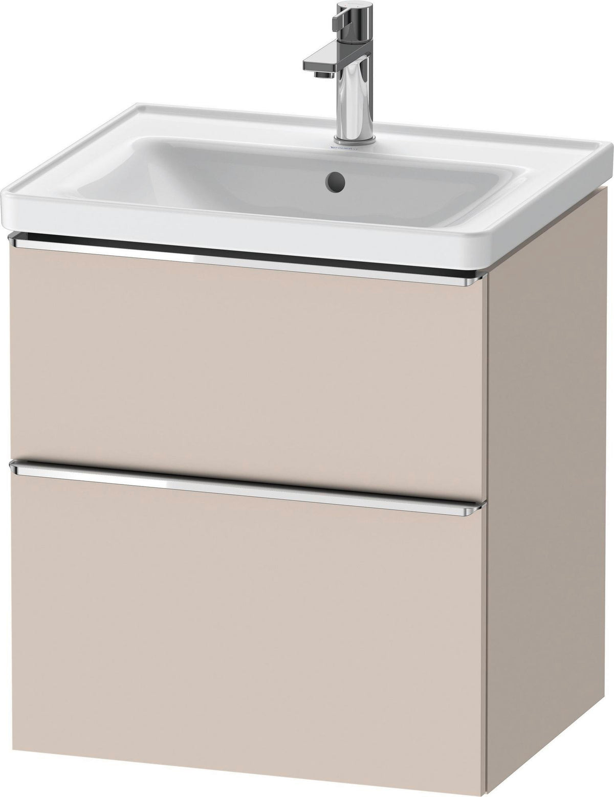 Duravit D-Neo Waschtischunterbau 584 mm betongrau matt mit Auszug und Schubkasten
