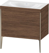 DURAVIT XViu c-bonded Waschtischset 800 mm bodenstehend mit 2 Auszügen und Tip-on Technik