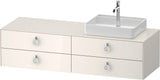Duravit White Tulip Waschtischunterbau 1600 mm Nussbaum links von Philippe Starck