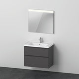 Duravit D-Neo Möbel-Set wandhängend 800x480mm mit Waschtisch, Auszug, Spiegel Eiche