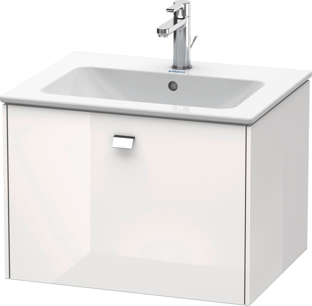 Duravit Brioso Waschtischunterbau 620 mm betongrau matt mit 1 Auszug und Soft-Close