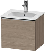 Duravit D-Neo Waschtischunterbau 510 mm Eiche Terra Matt mit Auszug und Chromgriff