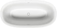 DURAVIT White Tulip Freistehbadewanne 1600x800 mm Sanitäracryl Weiß mit 2 Rückenschrägen
