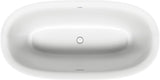 DURAVIT White Tulip Freistehbadewanne 1600x800 mm Sanitäracryl Weiß mit 2 Rückenschrägen