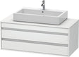 DURAVIT Ketho Waschtischunterbau wandhängend 1200 mm, 2 Schubkästen, weiß matt – für Aufsatzwaschtisch