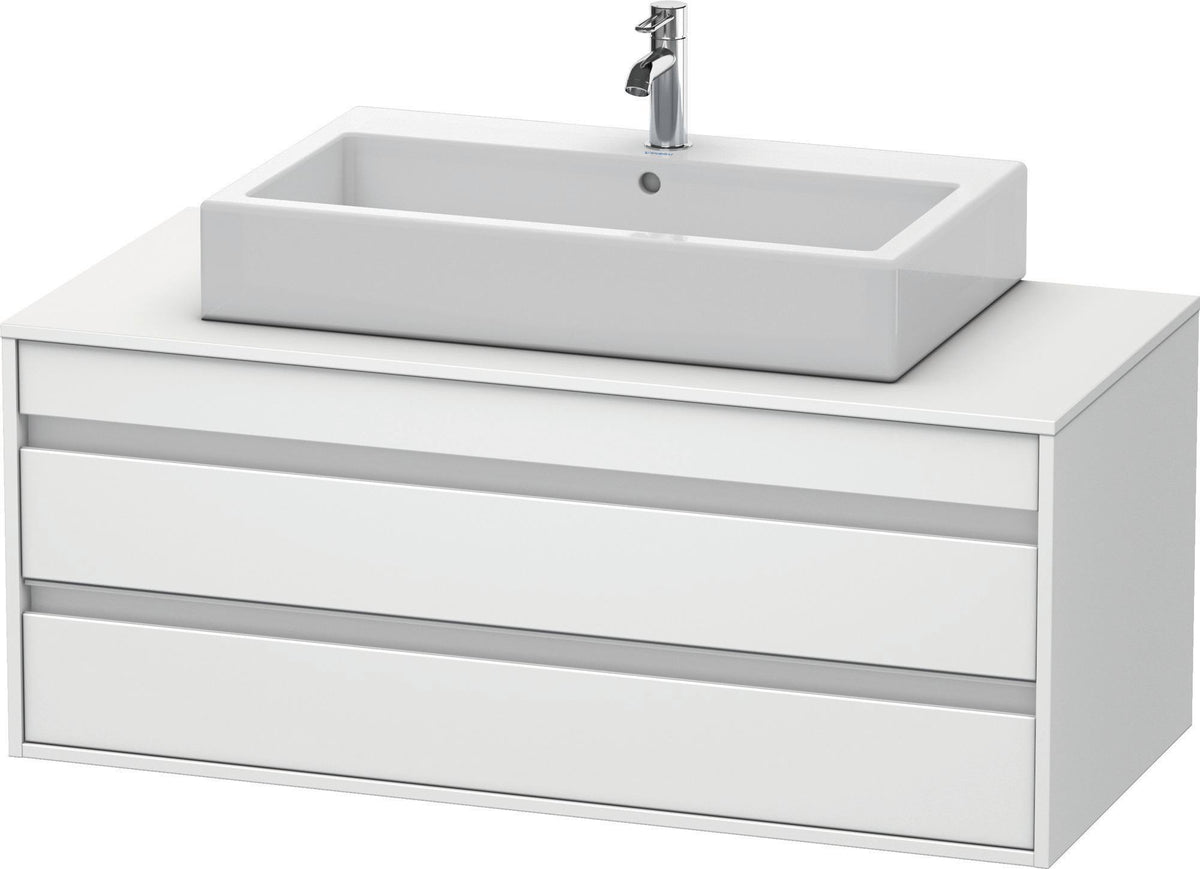 DURAVIT Ketho Waschtischunterbau wandhängend 1200 mm, 2 Schubkästen, weiß matt – für Aufsatzwaschtisch