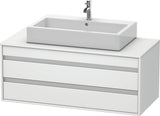 DURAVIT Ketho Waschtischunterbau wandhängend 1200 mm, 2 Schubkästen, weiß matt – für Aufsatzwaschtisch