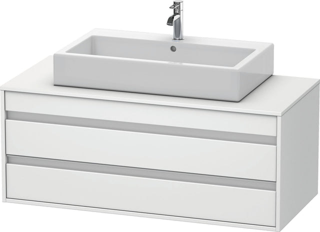 DURAVIT Ketho Waschtischunterbau wandhängend 1200 mm, 2 Schubkästen, weiß matt – für Aufsatzwaschtisch