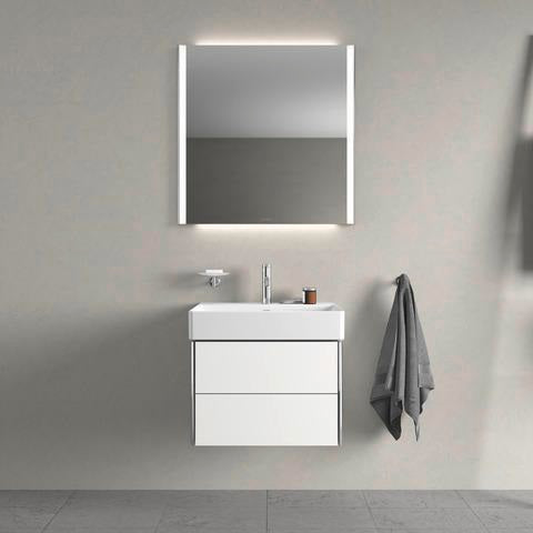 Duravit DuraSquare Waschtisch 600 mm weiß mit Hahnloch ohne Überlauf für Wandmontage