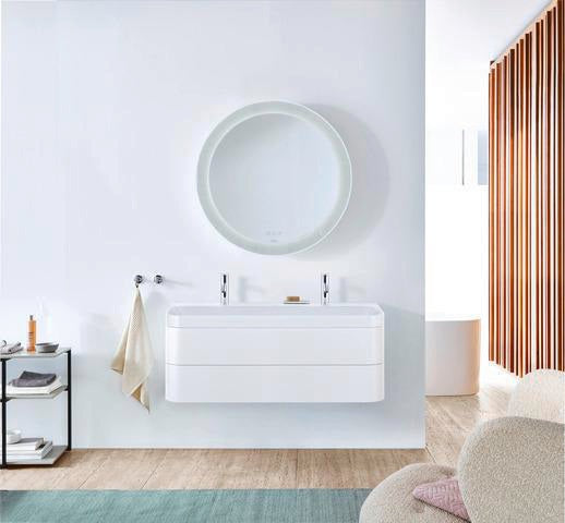DURAVIT Happy D.2 Waschtischset 1175 mm mit 2 Schubkästen, Tip-on, Soft-Close, wandhängend
