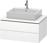 DURAVIT L-Cube Konsolenwaschtischunterbau 820 mm betongrau matt mit 2 Schubkästen