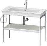 DURAVIT White Tulip Metallkonsole 984 mm von Philippe Starck – Höhenverstellbar, Weiß Seidenmatt