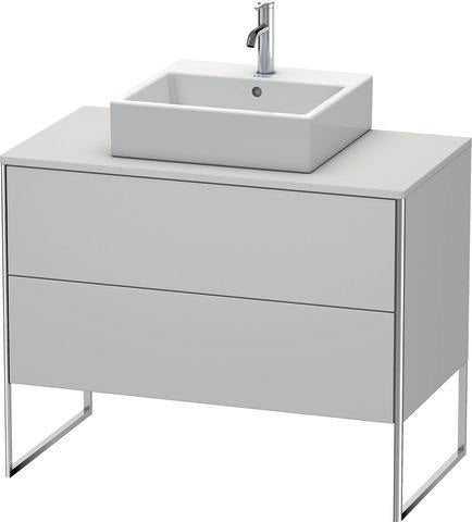 Duravit XSquare Waschtischunterbau 1000 mm mit 2 Auszügen, Stehend, Ahorn/Matt
