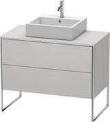 Duravit XSquare Waschtischunterbau 1000 mm mit 2 Auszügen, Stehend, Ahorn/Matt