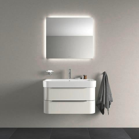 Duravit Happy D.2 Möbelwaschtisch 800 mm mit Überlauf, 1 Hahnloch, weiß – wandhängend