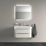 Duravit Happy D.2 Möbelwaschtisch 800 mm mit Überlauf, 1 Hahnloch, weiß – wandhängend
