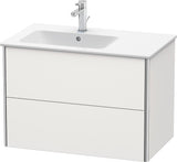 Duravit XSquare Waschtischunterbau 810 mm betongrau matt mit 2 Schubkästen und Tip-On-Technik