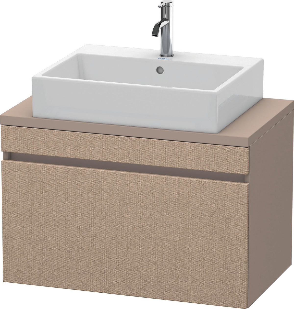Duravit DuraStyle Waschtischunterbau 800 mm betongrau matt mit 1 Auszug und Soft-Close