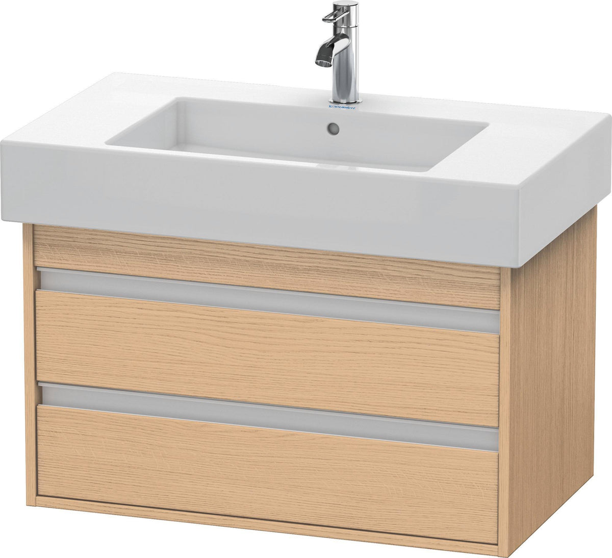 DURAVIT Ketho Waschtischunterbau wandhängend 800 mm basalt matt mit 2 Schubkästen